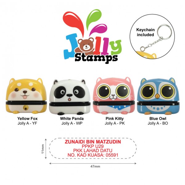 Jolly Stamp Furly Series A with keychain 47x11mm